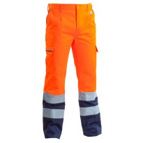 Pantalon de travail multi-poches haute visibilité 100% coton P&P Loyal AVB02 204