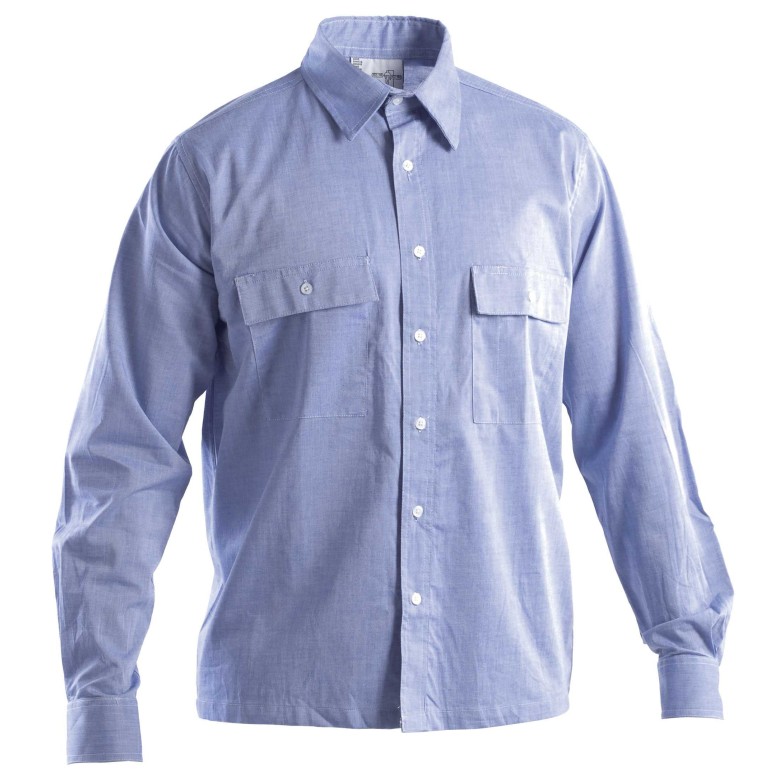 Chemise de travail à manches longues 100% coton...