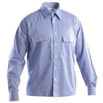 Chemise de travail à manches longues 100% coton chambray  P&P Loyal STX08 105
