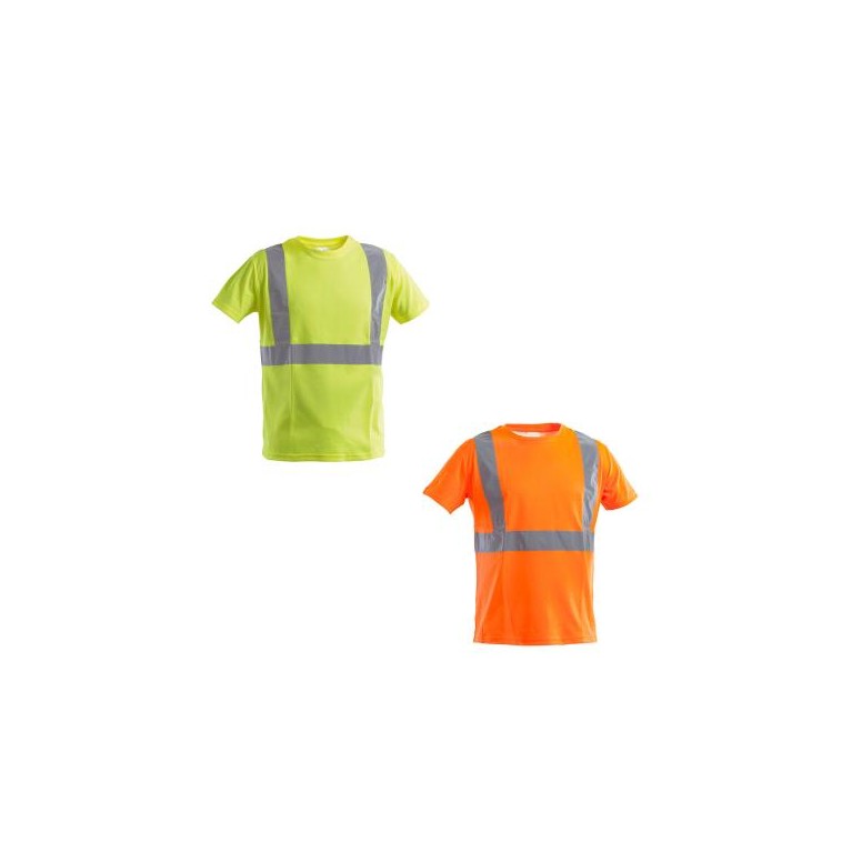 T-shirt de travail haute visibilité col rond...