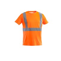 T-shirt de travail haute visibilité col rond manches... 2