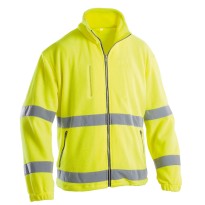 Sweatshirt en polaire de travail haute visibilité avec fermeture éclair complète P&P Loyal AVC16 307