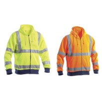 Sweatshirt de travail haute visibilité avec fermeture...