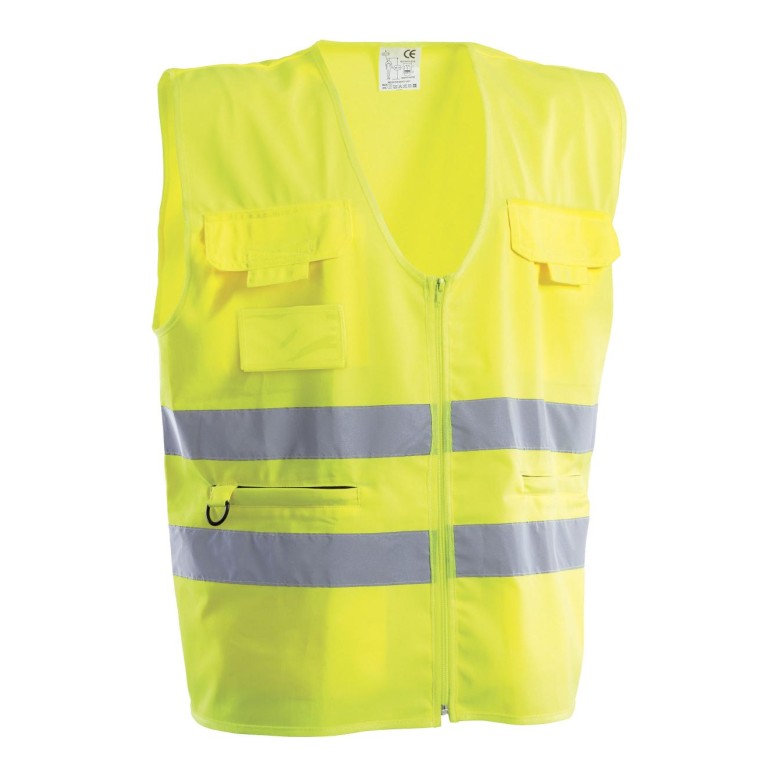 Gilet de travail haute visibilité multi-poches...
