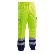 Pantalon de travail multi-poches haute visibilité...