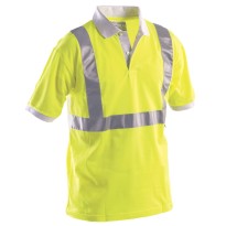 Polo de travail haute visibilité manches courtes 100% coton P&P Loyal AVX11 110