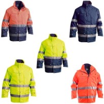 Veste de Travail Haute Visibilité Multipoches Hivernale 300 D P&P Loyal GGX30 413