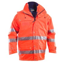 Veste de Travail Haute Visibilité Multipoches Hivernale 300 D P&P Loyal GGX30 413