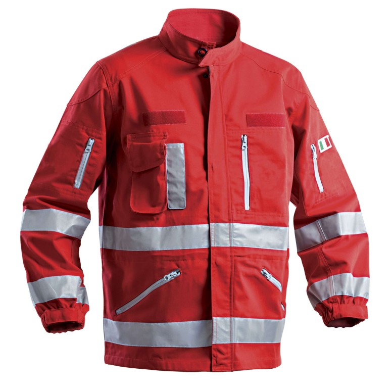Veste de travail haute visibilité multipoches...