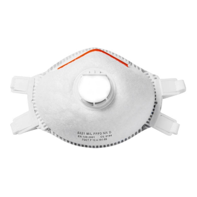 5 pièces - Masques à valve jetables CE en forme...