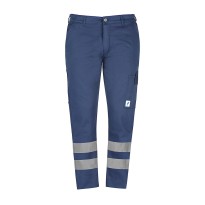 Arbeitshose mit hoher Sichtbarkeit 100 % Baumwolle, Mehrtaschen, Massaua 180BNR sommerlich leicht