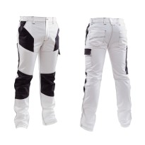 Pantalon de travail à poches multiples en stretch, coupe slim ajustée, élastique P&P Loyal Jump JMP02-536