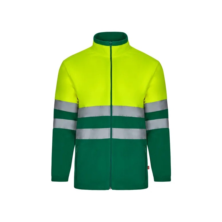 Veste polaire bicolore de travail à haute...
