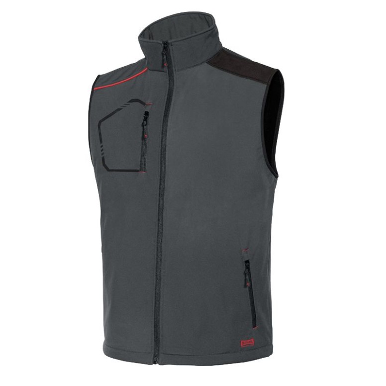 Gilet de travail Softshell Multipoches Kiddy...