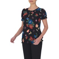 Blouse de travail Giblor's Luana floreale Lady 18P02K034