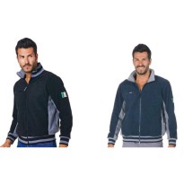 Polaire de travail avec fermeture éclair longue et...