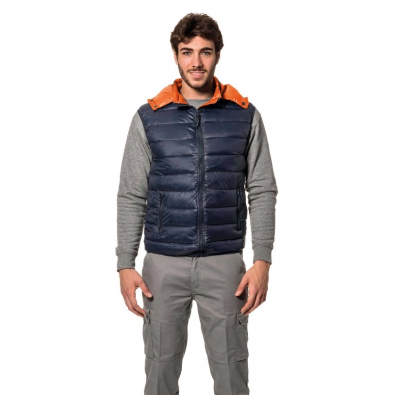Gilet de travail rembourré avec capuche...