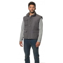 Gilet de travail en microfibre matelassé multipoches Logica SANMARTINO1-L