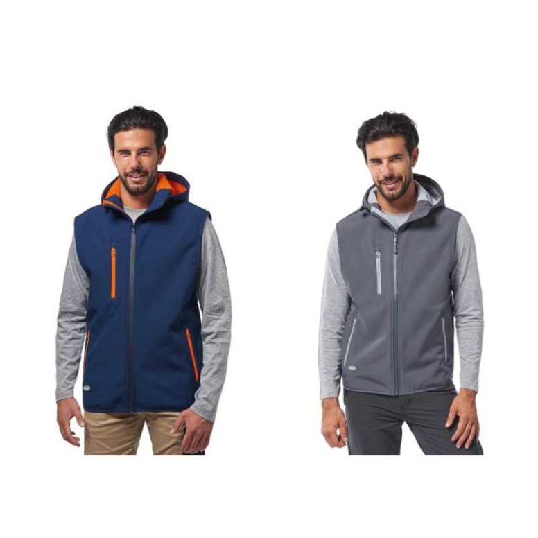 Gilet de travail Soft-Shell avec capuche fixe...