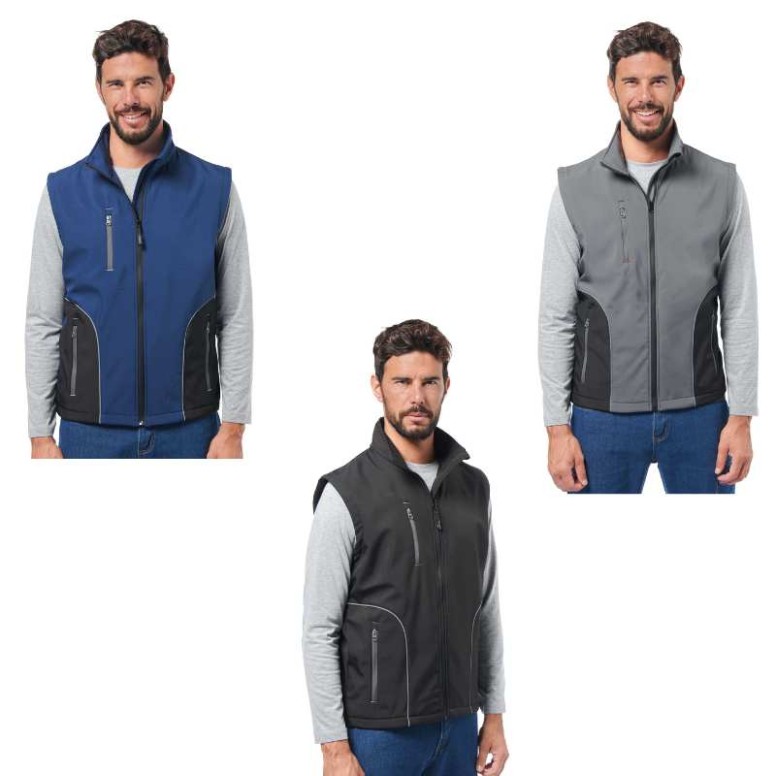 Gilet de travail Soft-shell multi-poches Logica...