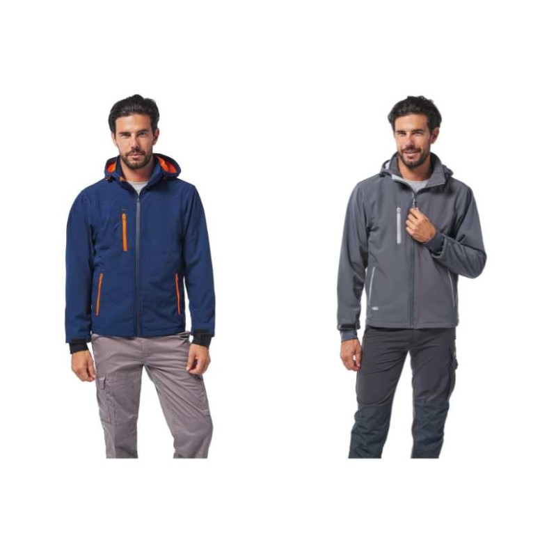 Veste de travail multi-poches avec capuche...