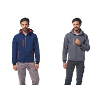 Veste de travail multi-poches avec capuche amovible Soft-Shell Logica NORDIC1-L