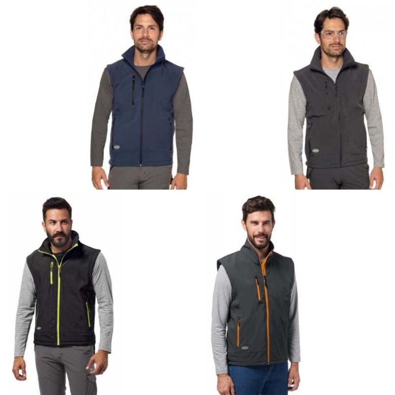 Gilet de travail Soft-Shell Multipoches Logica...