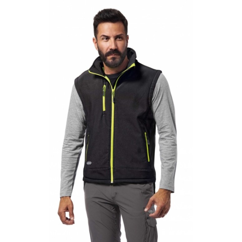 Gilet de travail Soft-Shell Multipoches Logica...
