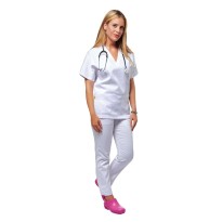Blouse de travail 100% coton Multipoches Hôpital Logica 8050ZGS-L