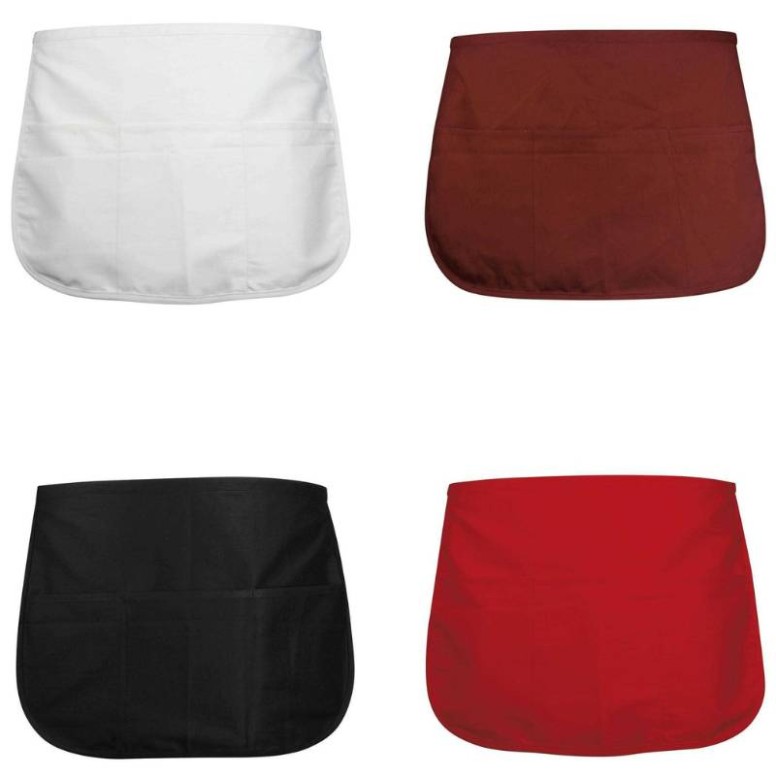Tablier de travail court multipoches pour bar...