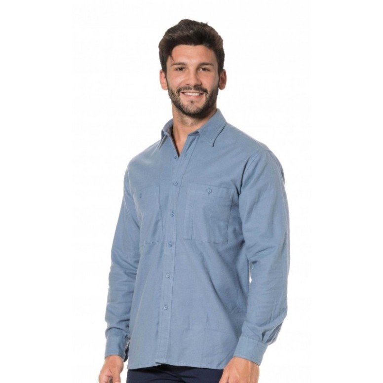Chemise de travail à manches longues en...