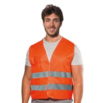 Gilet de travail d'été haute visibilité Logica HV014/AR
