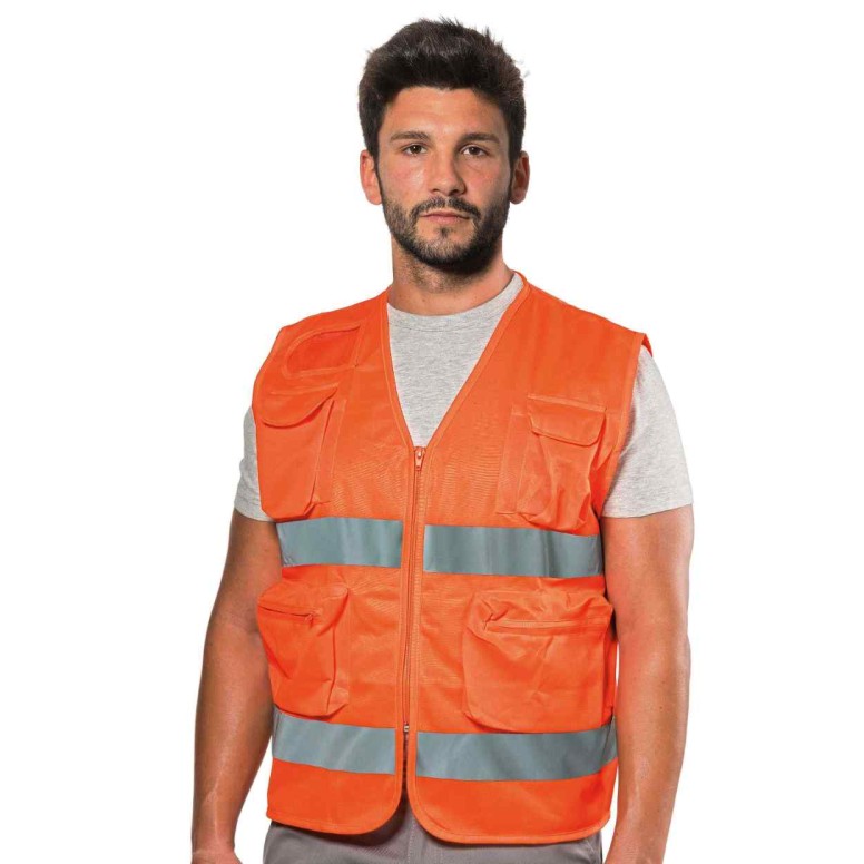 Gilet de travail d'été haute visibilité...