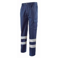 Pantalon de travail 100 % coton Haute visibilité Multipoches Logica 9030AID-L