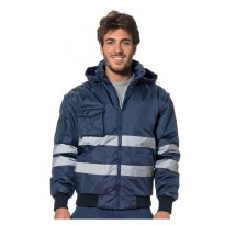 Blouson de travail Bomber Haute visibilité Imperméable Capuche escamotable Logica EXPLORER-L