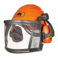 Kit Forestier Casque Couvre-Visière en Réseau et Calotte de Travail Logica ROCKMAN