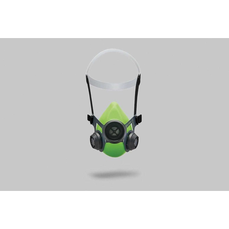 Demi-masque de travail en silicone monofiltre...