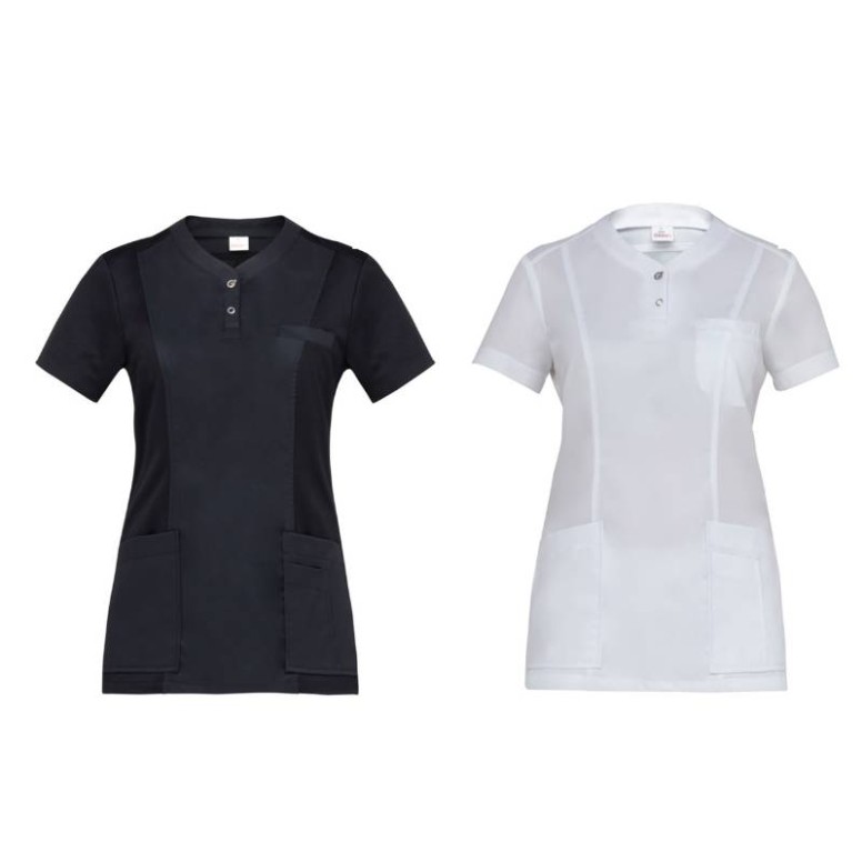 Blouse de travail Multipoches Stretch Femme...