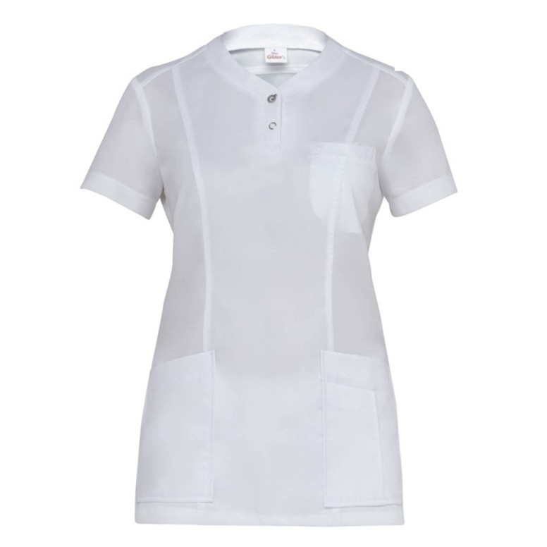 Blouse de travail Multipoches Stretch Femme...