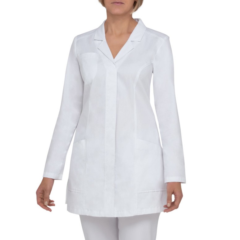 Blousde travail 100% coton Femme Multipoches...