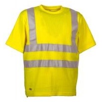 Tous Dehors - T-Shirt de travail Haute visibilité Cofra Alert V118-1-00 taille m couleur jaune