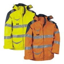 Tous Dehors - Parka de travail Haute visibilité Cofra Protection V024-0-00 taille 46 couleur orange