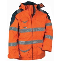 Tous Dehors - Parka de travail Haute visibilité Cofra Protection V024-0-00 taille 46 couleur orange