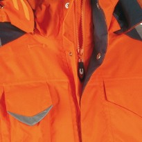 Tous Dehors - Parka de travail Haute visibilité Cofra Protection V024-0-00 taille 46 couleur orange