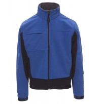Tous Dehors - Veste Softshell Multipoches Ergonomique Bicouleur Storm - Payper AY 7237 taille 4xl couleur bleu marine bleu royal
