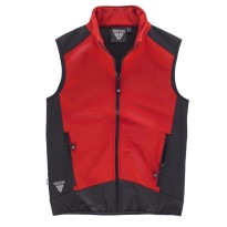 Tous Dehors - Workshell waistcoat col montant sportif et nylon zippé - Workteam taille L couleur gris noir