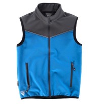 Tous Dehors - Workshell waistcoat combinaison sportive à col haut - Workteam taille 3xl couleur vert jaune