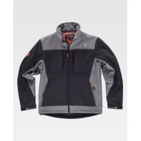 Tous Dehors - Veste de travail Workshell Chasse Stretch S8620 - Workteam taille 2xl couleur noir gris