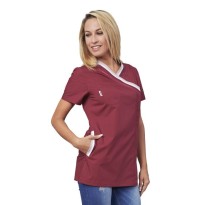 Tous Dehors - Tunique femme zippée à manches courtes Ileana Horeca Siggi - 28CS1423/00-0001 taille M couleur bordeaux