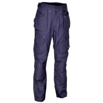 Tous Dehors - Pantalon de travail Cofra Multipoches Rotterdam 100% Coton Canvas V051-0-00 boue noir taille 64